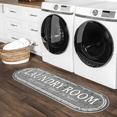 Nuloom Graphic Machine Washable Laundry Mat 20in x 59in DIAJ01D-O205